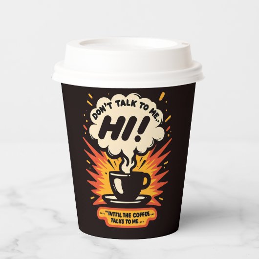 paper coffee cup papieren bekers (Voorkant)