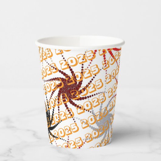 Paper Cup Abstract 2025 Papieren Bekers (Links)