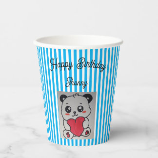 paper cup for happy birthday of children papieren bekers
