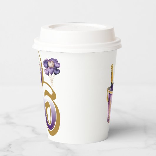 Paper cup-Happy New Year 2026 Tableware Set Papieren Bekers (Links)