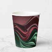 Paper cup in stylish abstract graphic papieren bekers (Voorkant)