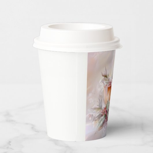Paper cup-White Victorian Christmas Papieren Bekers (Rechts)
