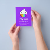 PAPER Cupcake Kind Birthday Party Invitation Flyer (Hand)