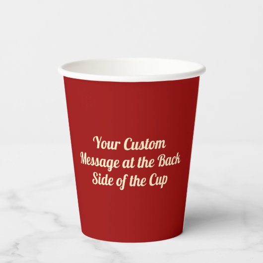 Paper Cups Cross Papieren Bekers (Achterkant)