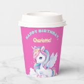 Paper Cups to a magical birthday party. Papieren Bekers (Achterkant)