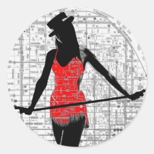 Paper Dance SF Ronde Sticker