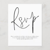 PAPER Eenvoudig QR-code-script bruiloft RSVP Flyer (Voorkant)