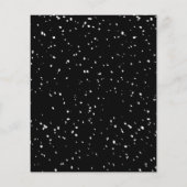 PAPER | Feestelijke Open Huis Party Zwarte Flyer (Achterkant)