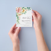 PAPER Floral Bridal Shower Flyer (Hand)