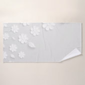 Paper flower background white (Serviette de bain)