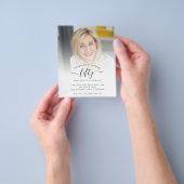 PAPER Foto Script 50th Birthday Party Invitation Flyer (Hand)