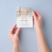 PAPER Fotoscript 70th Birthday Party Invitation Flyer (Hand)