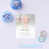 PAPER Fotoscript 70th Birthday Party Invitation Flyer (Enkel)