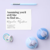 PAPER Funny Moving House kondiging Flyer (Enkel)