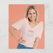 PAPER Gold Glitter Foto 40e Dank u wel Flyer (Achterkant)