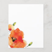 PAPER Golden Poppy Moederdag Brunch Flyer (Achterkant)