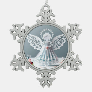 Paper Lace Angel Christmas Crafts Art Tin Sneeuwvlok Ornament