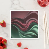 Paper luncheon napkin in stylish graphic servet (Insitu)