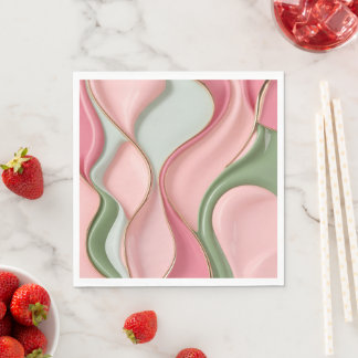 Paper luncheon napkin in stylish graphic servet