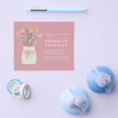 PAPER Mason Jar Baby shower Invitation Flyer (Enkel)