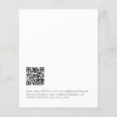 PAPER Moderne QR Code Text Weddenschap Flyer (Achterkant)