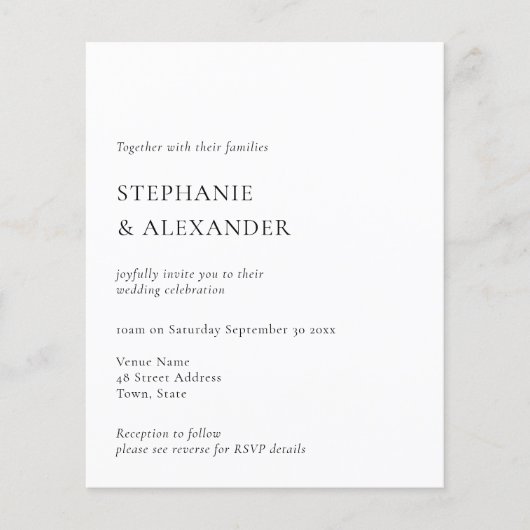 PAPER Moderne QR Code Text Weddenschap Flyer (Voorkant)