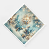 Paper Napkin-Vintage Christmas Snowman Servet (Hoek)