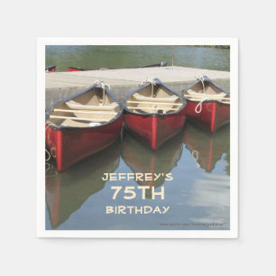 Paper Napkins Birthday Party, 75th Birthday Servetten