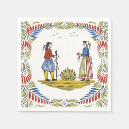 Paper Napkins Luncheon Quimper Servet