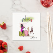 Paper Napkins, Paris France Vacation Servet (Insitu)