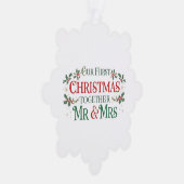 Paper Ornament Card-Our First Xmas Mr & Mrs (Rechts)