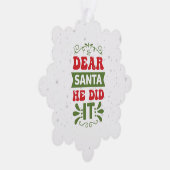 Paper Ornament Kaart-Funny Xmas Quote. (Rechts)