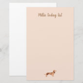 Paper Pads notitie schattige hond teckel Briefpapier (Voorkant / Achterkant)