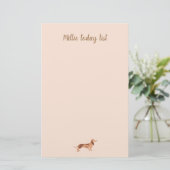 Paper Pads notitie schattige hond teckel Briefpapier (Staand voorkant)