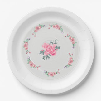 Paper & Party Plates || Rose Garden Party Plate Papieren Bordje