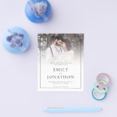 PAPER Photo Line QR Code Huwelijk Save The Date Flyer (Enkel)