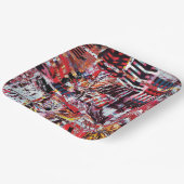 Paper Plate – Fragmented Pulse Papieren Bordje (Gebogen)