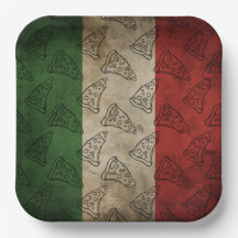 Paper Plate with Italian theme