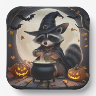 Paper Plates 3 Raccoon 08 Papieren Bordje