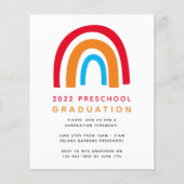 PAPER Rainbow Afstuderen Uitnodiging Flyer (Voorkant)