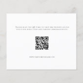 PAPER Script Photo QR Code Verloving Invitation Flyer (Achterkant)