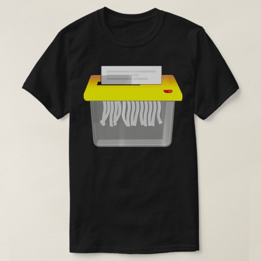 Paper Shredder Premium  T-shirt (Design voorkant)