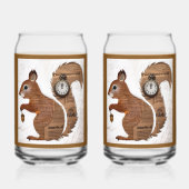 Paper Squirrel Soda Glass (Verso)