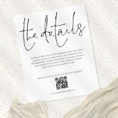 PAPER Weddenschap Details QR Code Script Enclosure Flyer