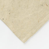 Paper white gray handmade fleece deken (Hoek)