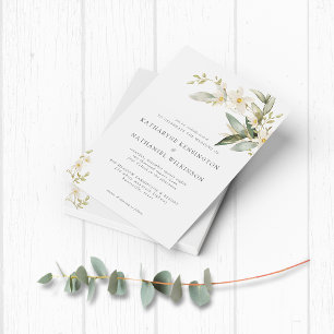 PAPER Wildflower Greenery Wedding Invitation Flyer