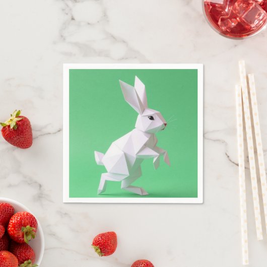 Paper work of rabbit in green world servet (Insitu)