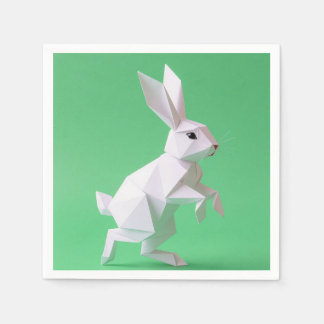 Paper work of rabbit in green world  servet