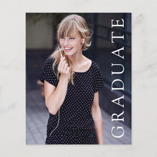 PAPER ze deed het Foto Afstuderen kondiging Flyer (Voorkant)