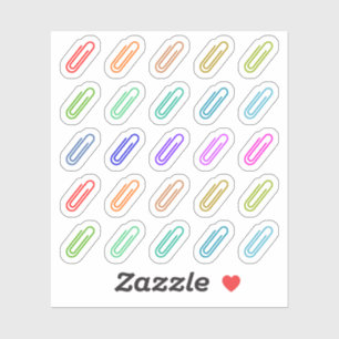 Paperclip Kleurrijke Decoratieve Mini Bujo Planner Sticker